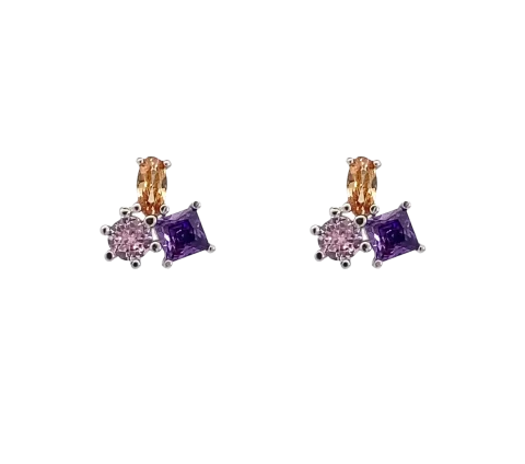 ZILIA Rainbow Stříbrné náušnice