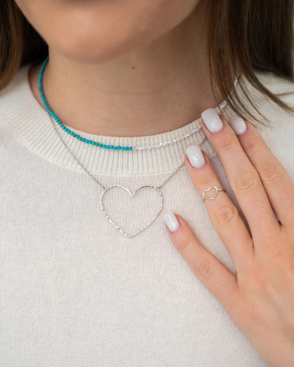 ZILIA Turquoise Mist Stříbrný náhrdelník