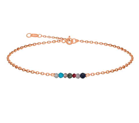 ZILIA Miami Color Zlatý kotníkový náramek