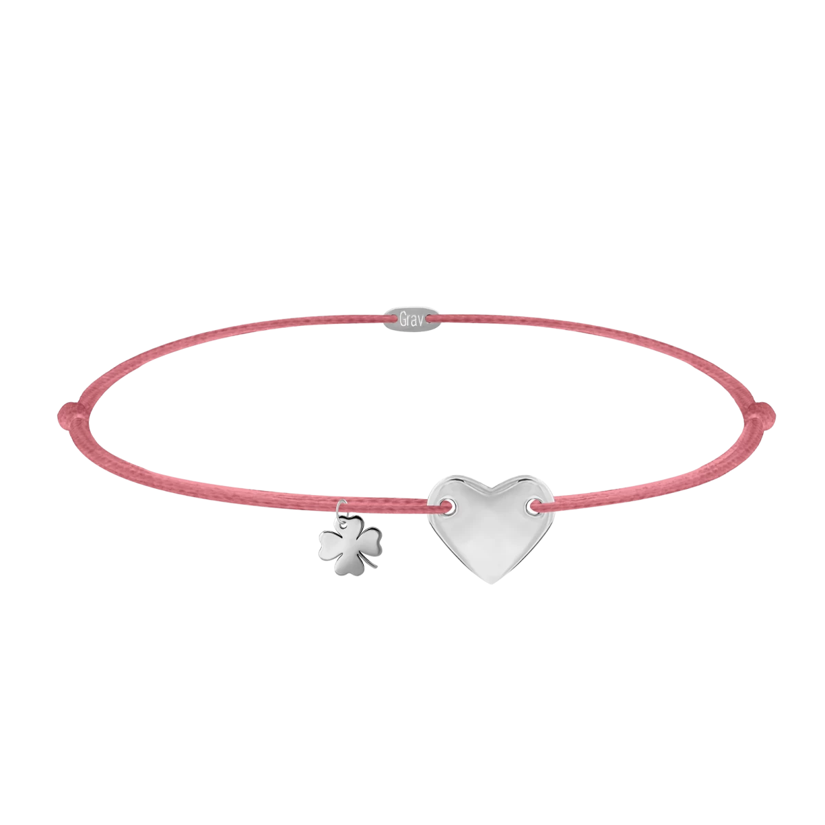 Srdce A Čtyřlístek 925 Sterlingové Stříbro Náramek
