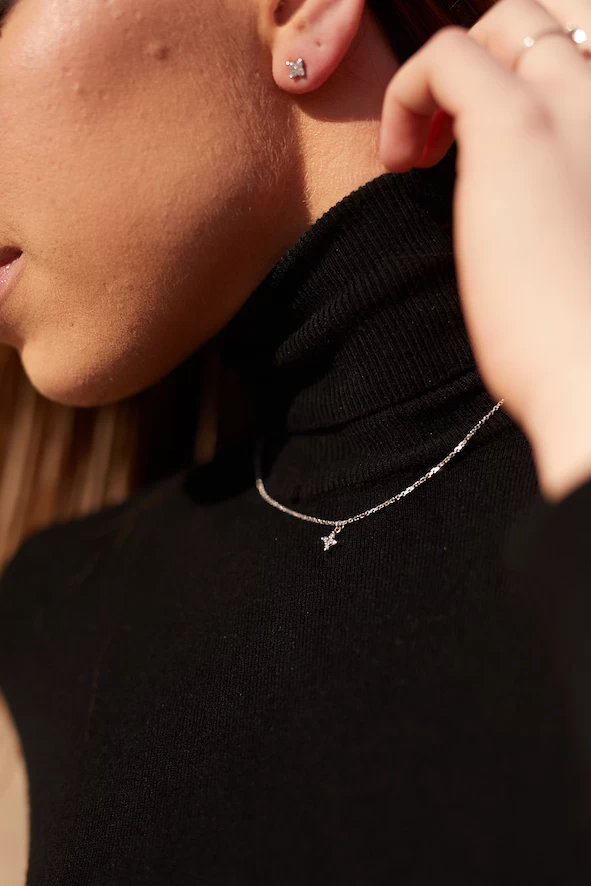 ZILIA Chloee Sparc Star Stříbrný náhrdelník