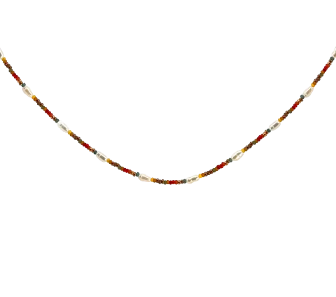 ZILIA Symbol Design Pearl Stříbrný náhrdelník