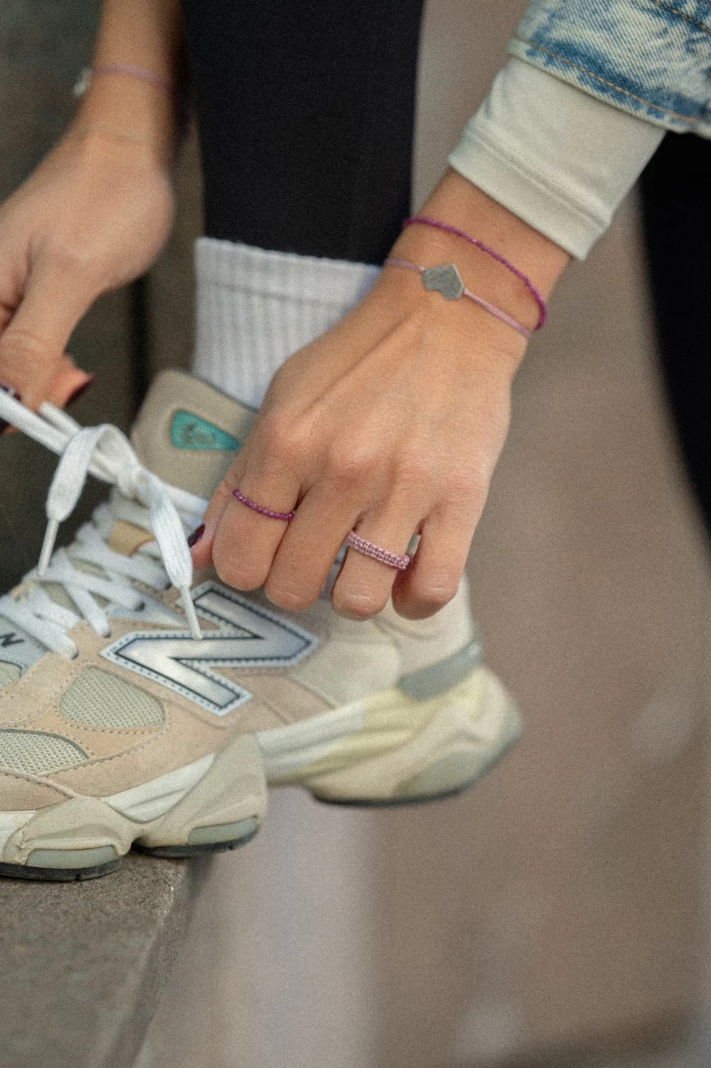 Stříbrný náramek s rubínem ryzost 925 elegantní šperk