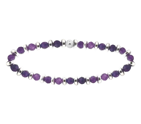 ZILIA Leyla Amethyst Stříbrný náramek