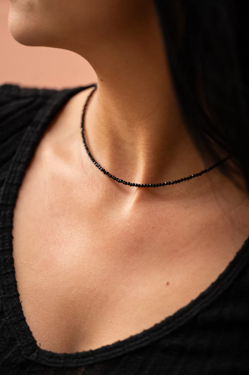 ZILIA Gemstone Spinell Stříbrný náhrdelník