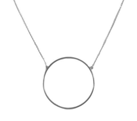 ZILIA Big Circle Stříbrný náhrdelník