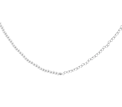 ZILIA Saona Heart Pearl Stříbrný náhrdelník