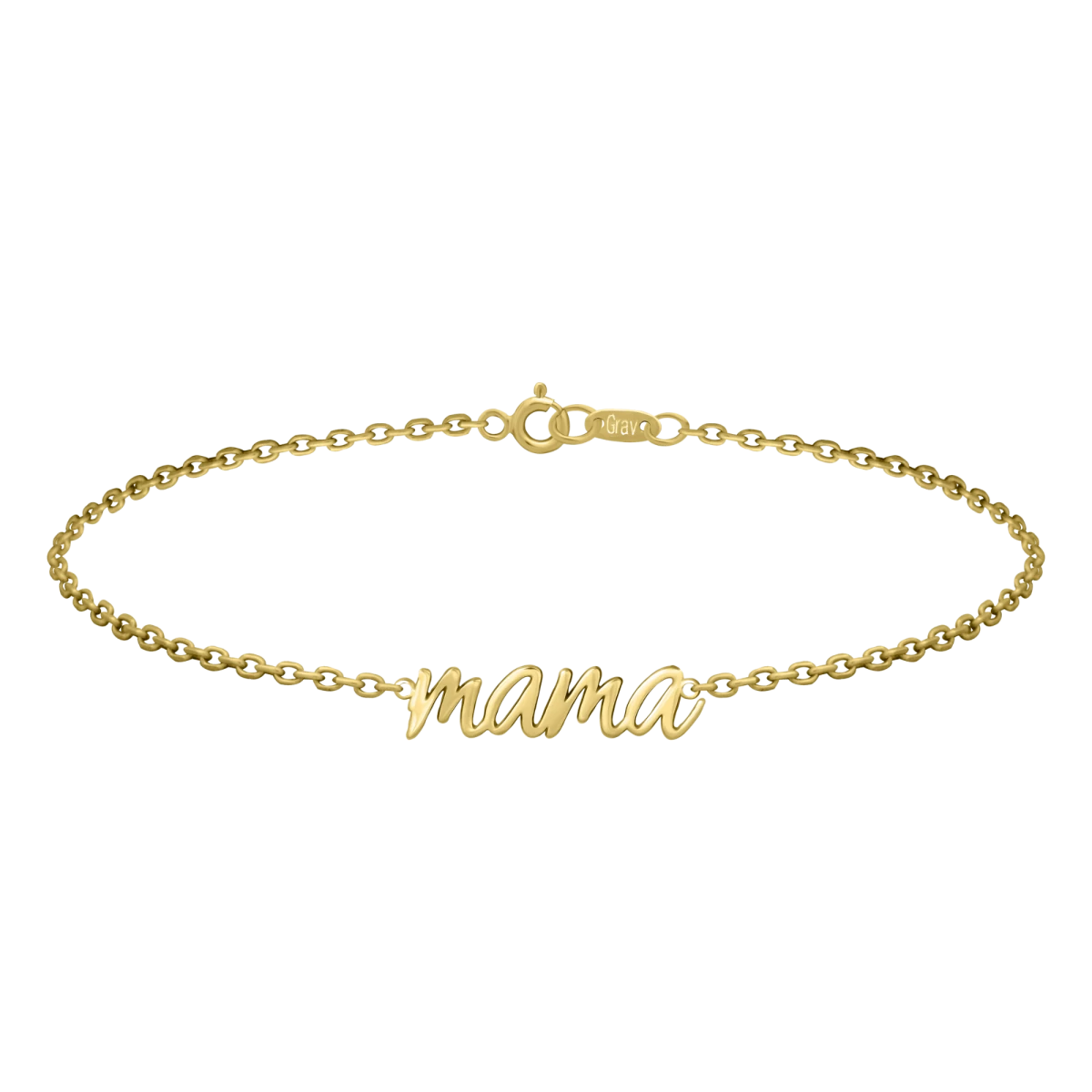 Zlatý náramek Mama