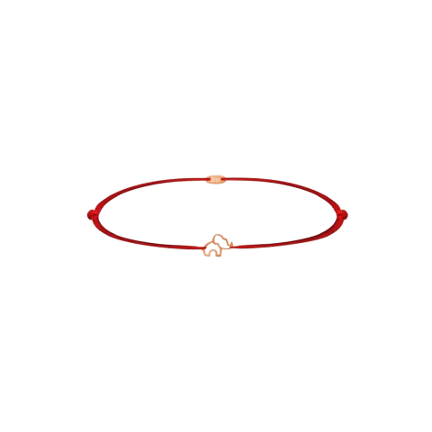 ZILIA Elephant Contour Baby Zlatý  Thread Náramek