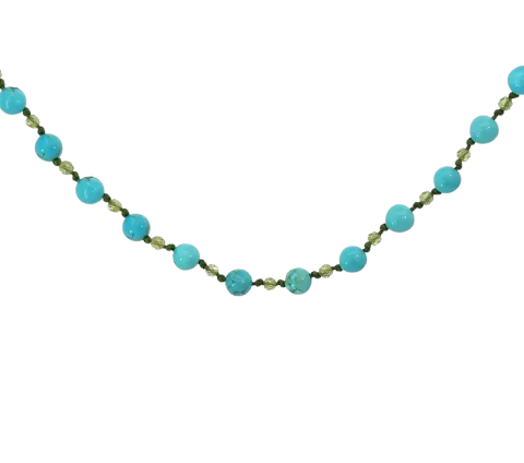 ZILIA Twist Turquiose Stříbrný náhrdelník