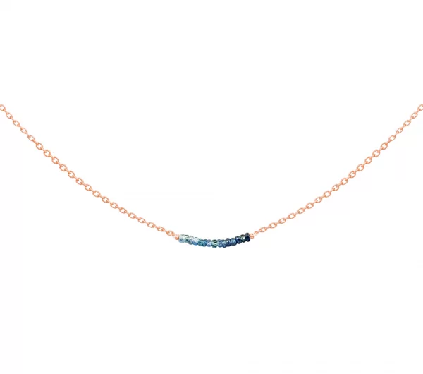 ZILIA Rayfield Sapphire Zlatý náhrdelník 