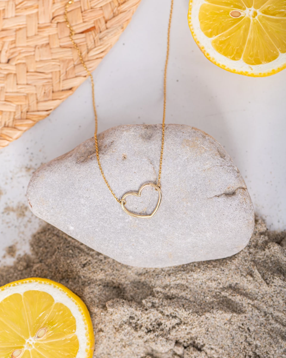 ZILIA Contour Heart Stříbrný náhrdelník