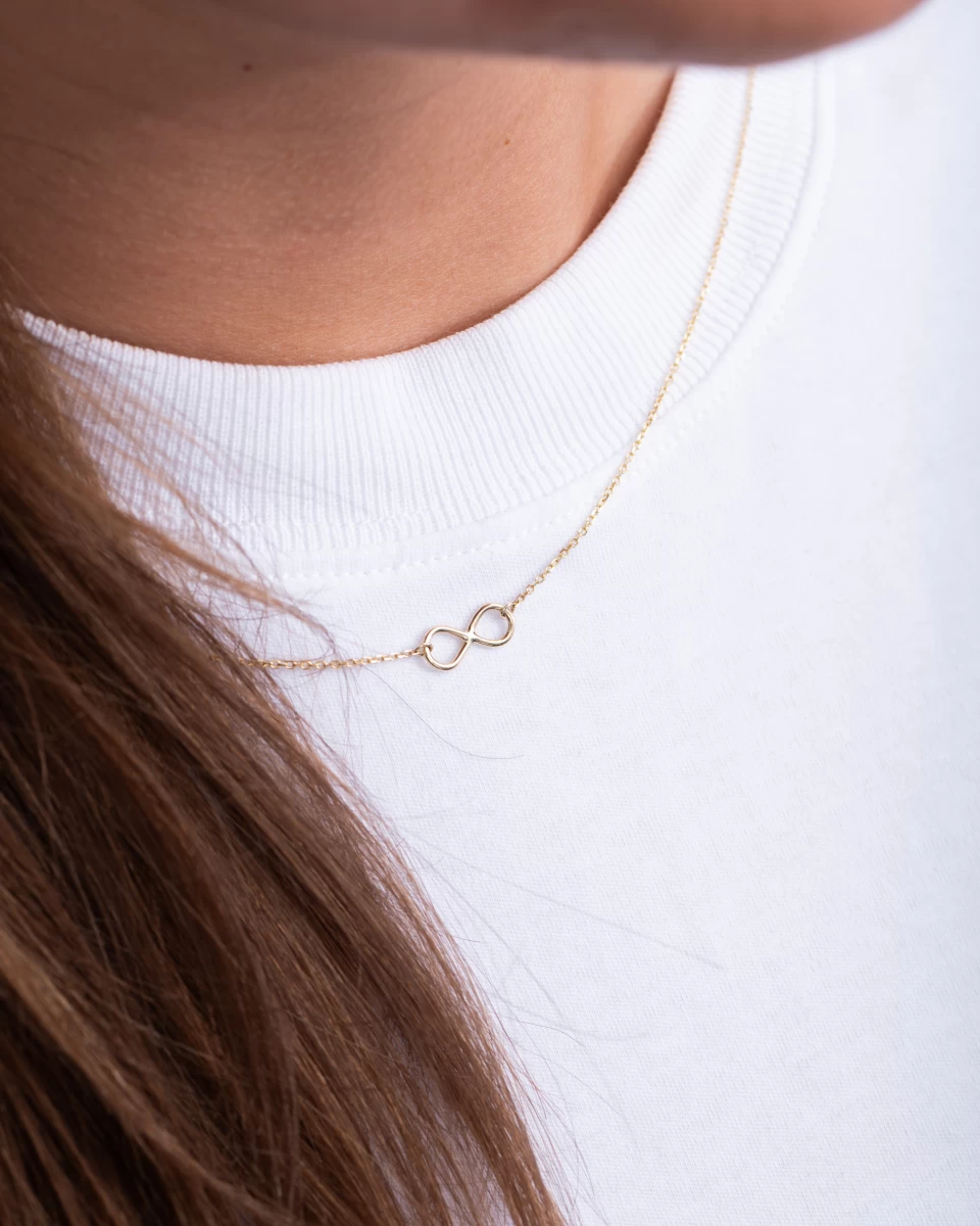 Nekonečno 925 Sterlingové Stříbro Náhrdelník