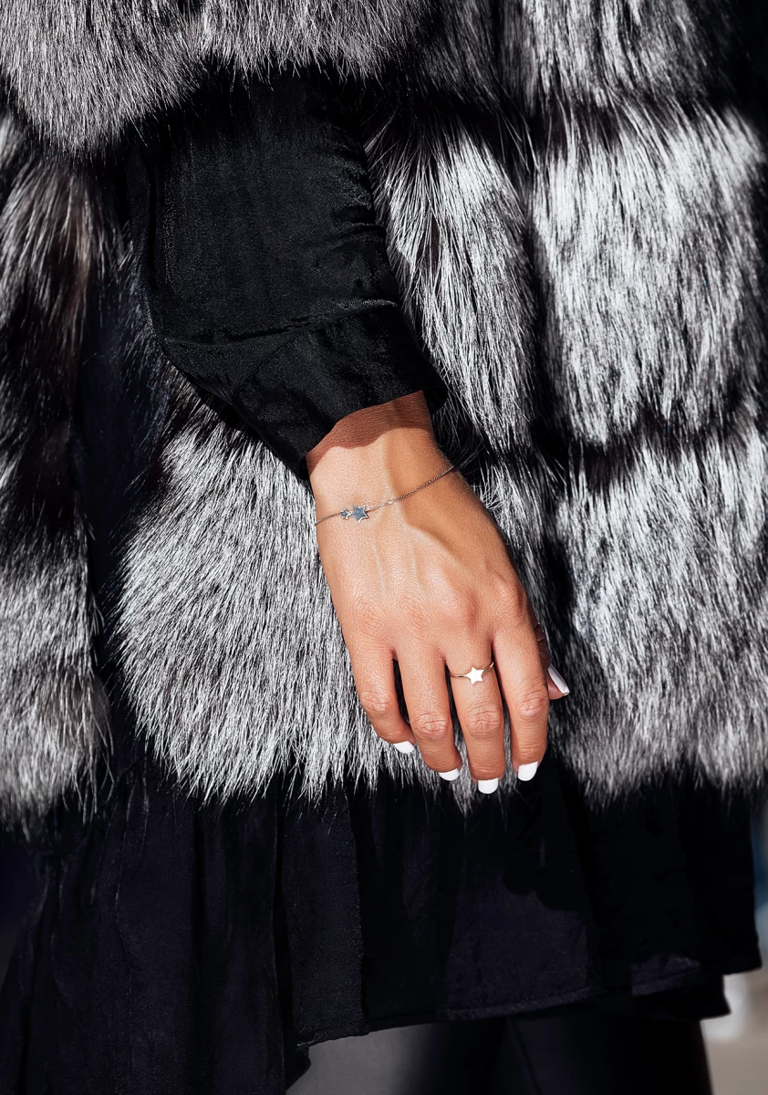 Stříbrný náramek ZILIA Double Star