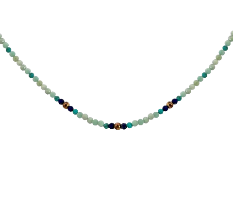 ZILIA Amazonite Stříbrný náhrdelník