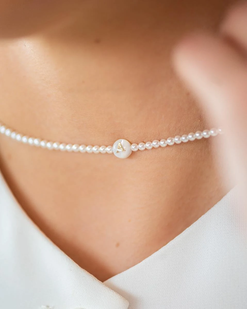 ZILIA Perla Letter ABC Stříbrný náhrdelník