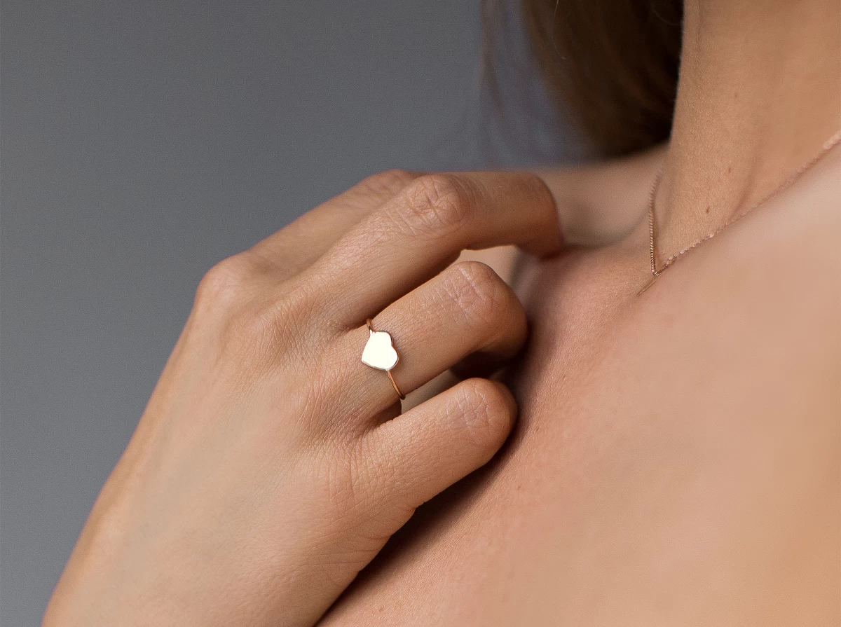 Stříbrný prsten ZILIA Heart