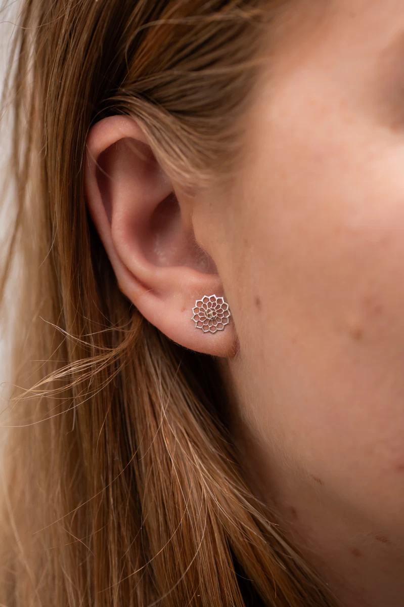 ZILIA Mandala Stříbrné náušnice