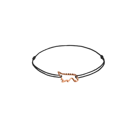 ZILIA Dinosaur Contour Baby Zlatý 14K Thread Náramek