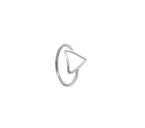 ZILIA Triangle Contour Stříbrný 925 Midi Prsten