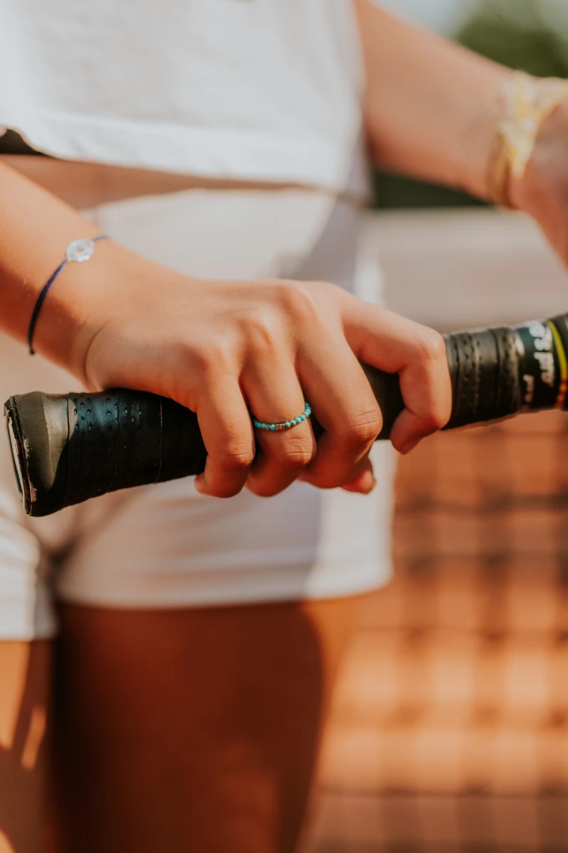 Prsten s minerálem tyrkys