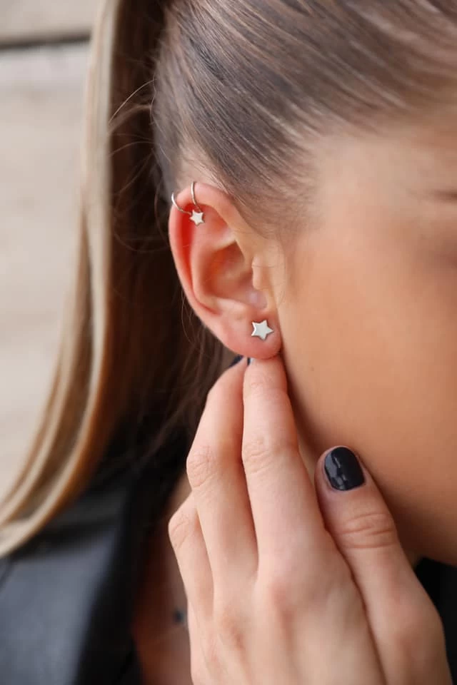 Stříbrná ZILIA Mina záušnice