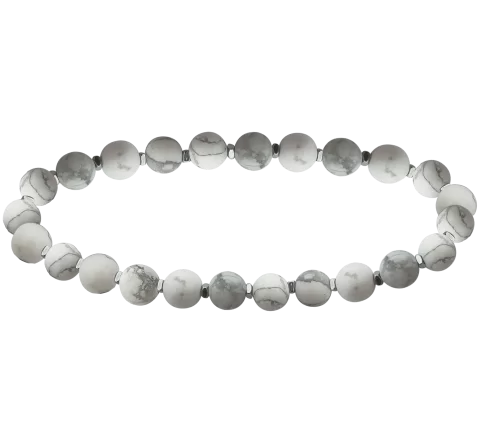 ZILIA Men Force Howlit Stříbrný náramek