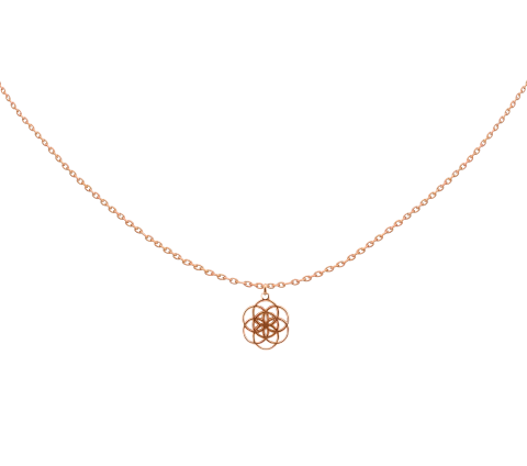 ZILIA Seed Of Life Zlatý náhrdelník 