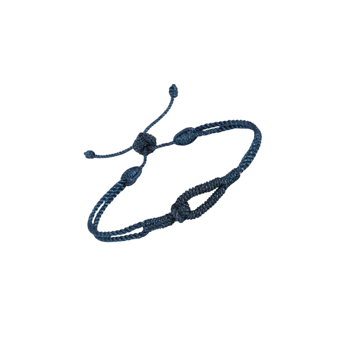 ZILIA Pánský náramek tradiční arabský vzor zlaté nitě petrolejově modrý