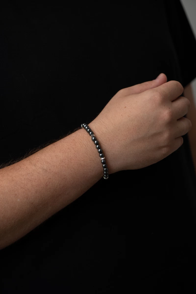 Stříbrný náramek ZILIA Pearl And Hematite