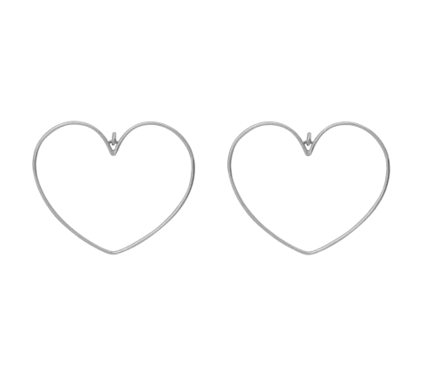 Stříbrné náušnice ZILIA Bigheart