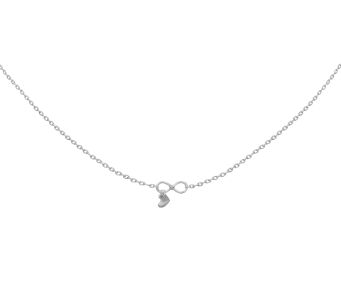 ZILIA Infinity Heart Stříbrný náhrdelník