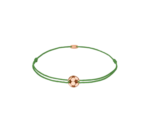 Zlatý 585 Thread Náramek ZILIA Football Baby