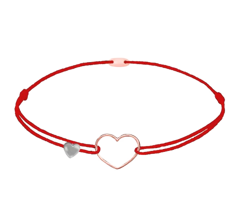 ZILIA Contour Heart Zlatý  Thread Náramek