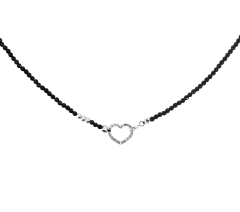 ZILIA Gemstone Spinel Heart Stříbrný náhrdelník