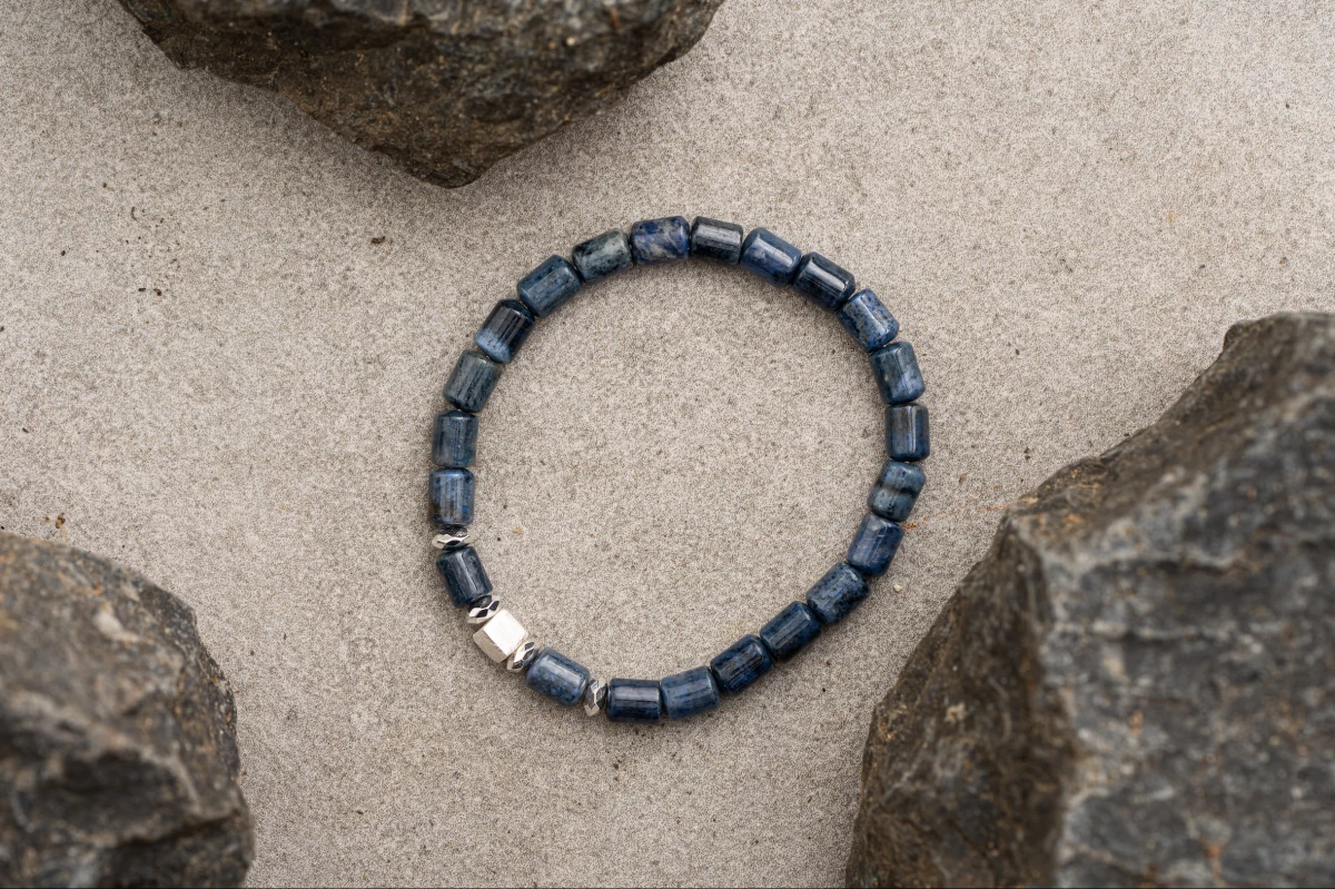 ZILIA Jasper Men 3 Stříbrný náramek