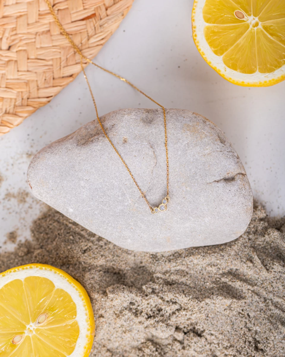 ZILIA Chloee 3 Curve Stříbrný náhrdelník