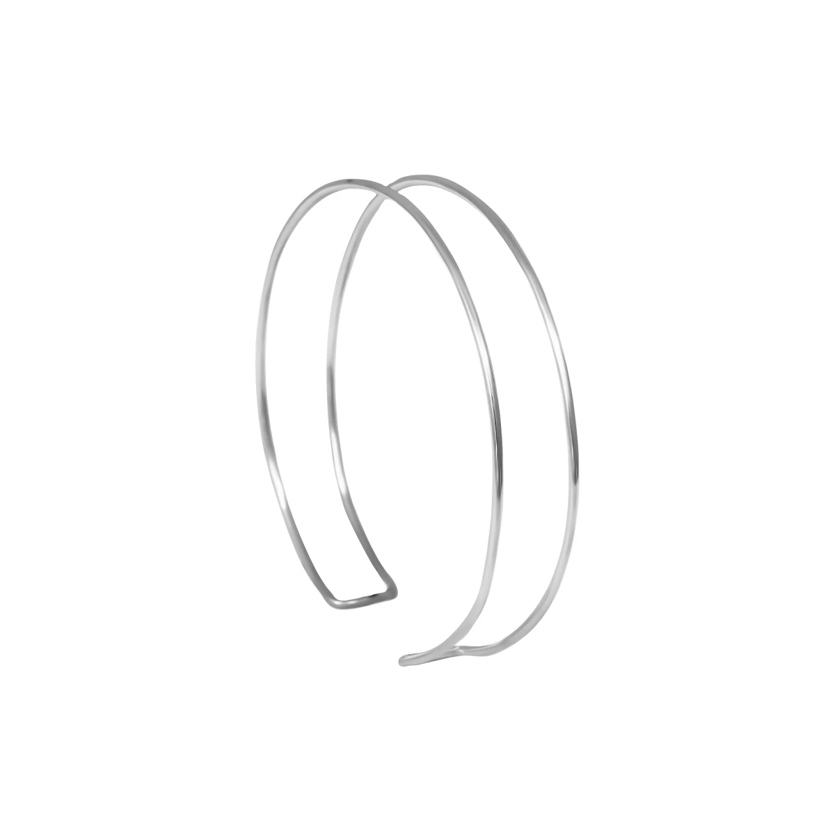 Dvojitý stříbrný náramek