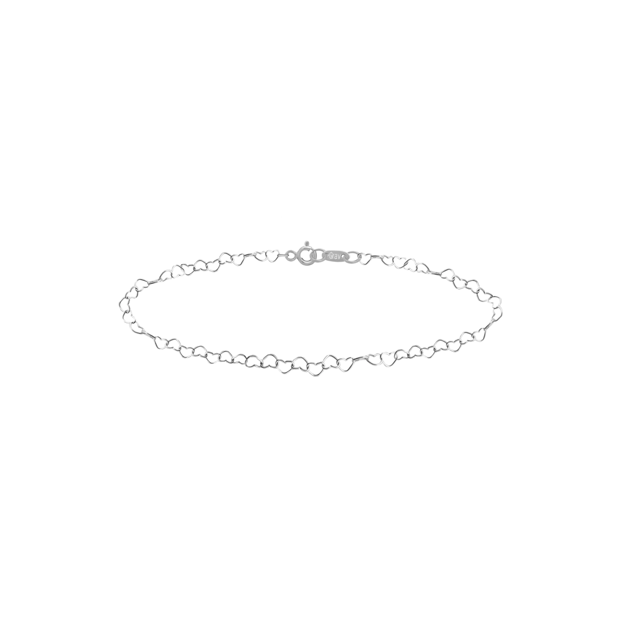 Dětský stříbrný náramek srdce