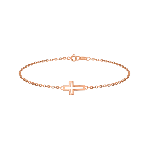 ZILIA Cross Contour Zlatý náramek
