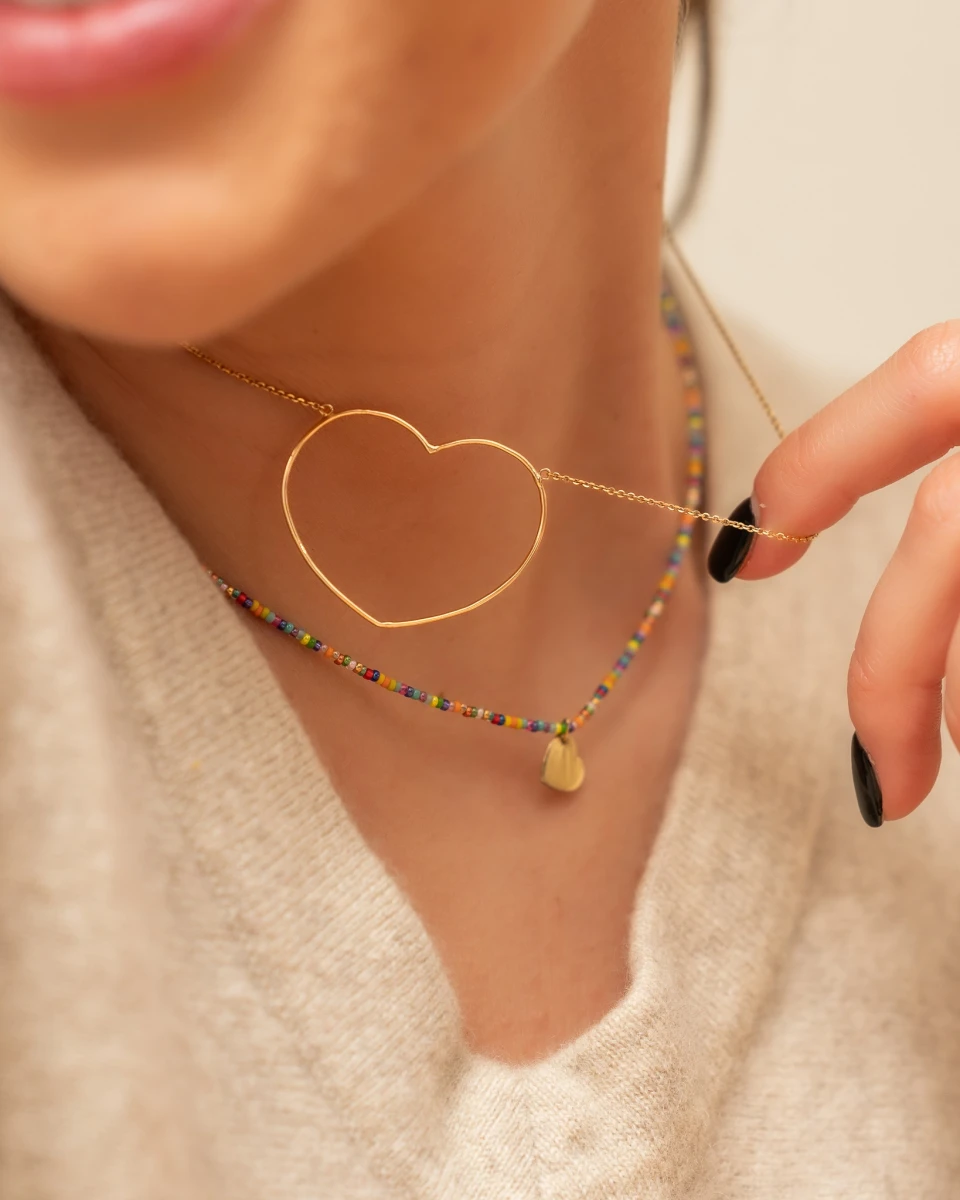 ZILIA Bigheart Zlatý náhrdelník