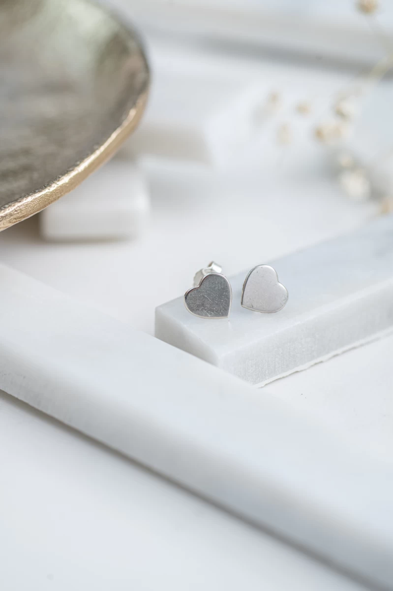 Zlaté náušnice srdce