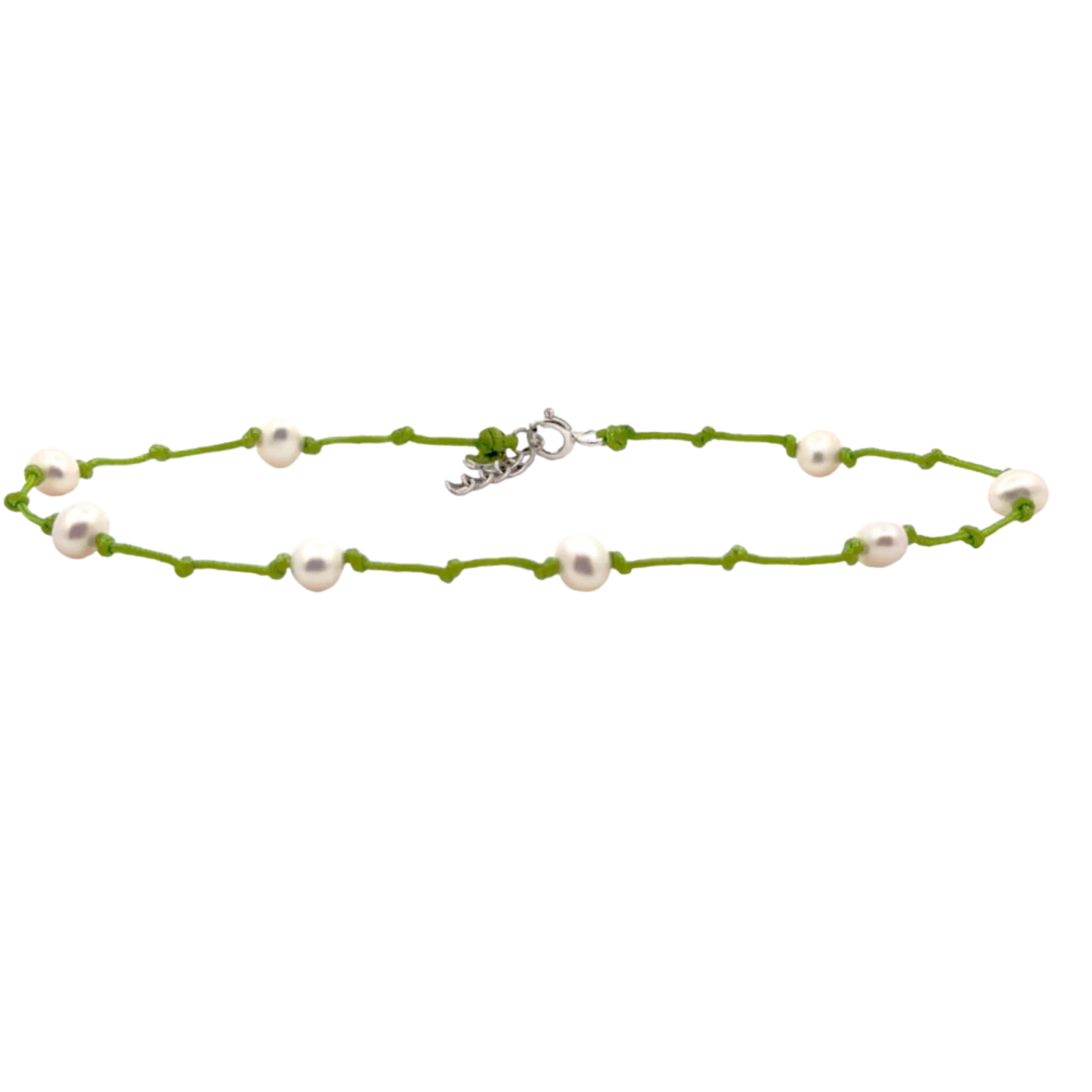 Perlový náramek na nohu