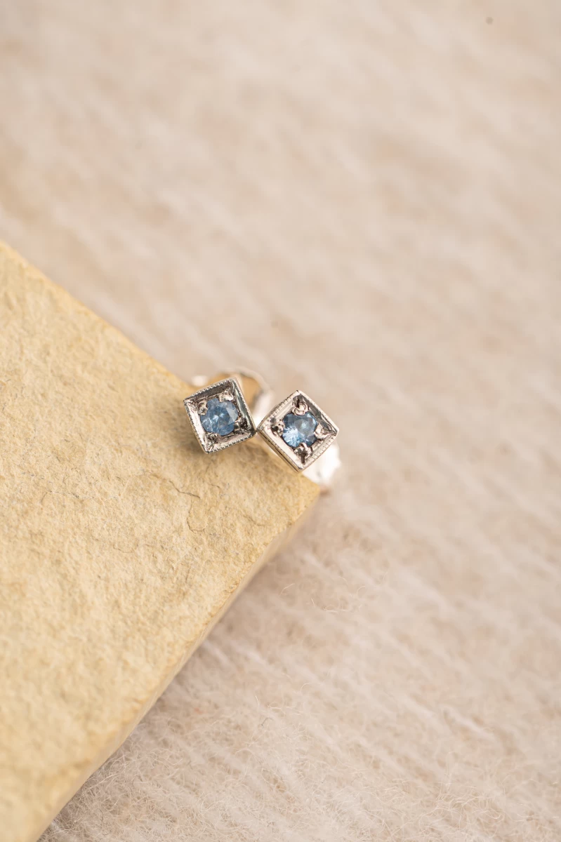 Růžové zlato náušnice ZILIA Chloee 1