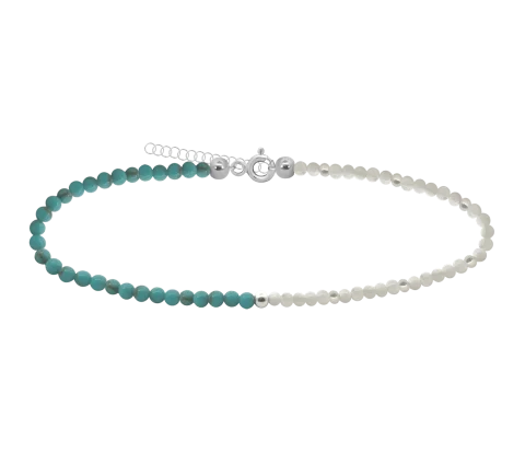 ZILIA Turquoise Mist Stříbrný náramek