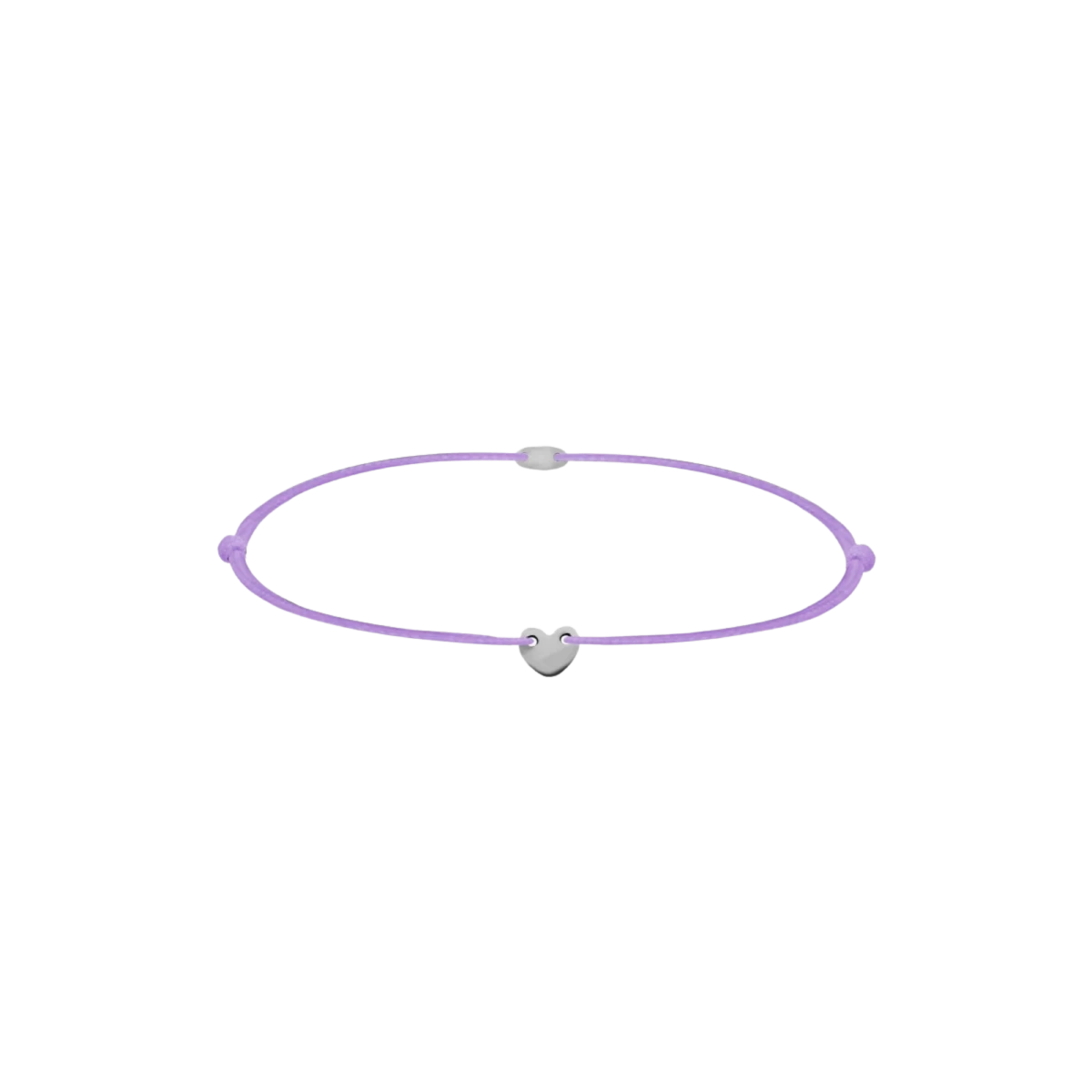 Dětský náramek se srdcem z bílého zlata