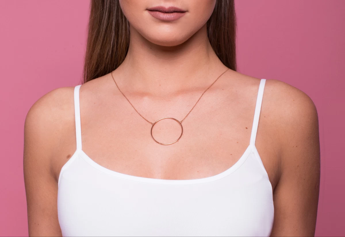 ZILIA Big Circle Stříbrný náhrdelník