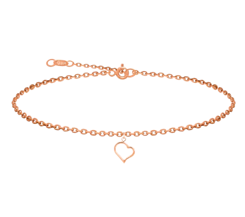 ZILIA Belle Contour Zlatý kotníkový náramek