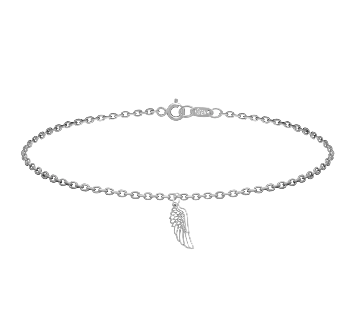 Stříbrný náramek andělské křídlo