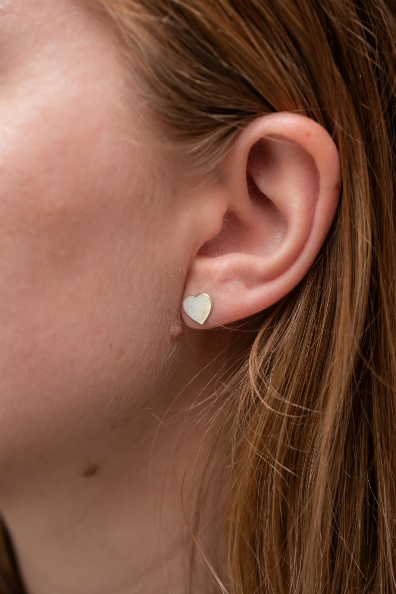 Zlaté náušnice srdce